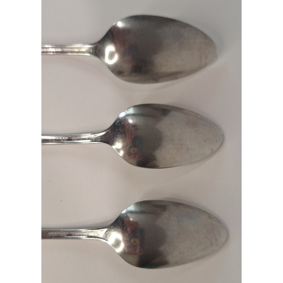 Lot Of 3 6 Inch Onieda Debonair Dinner Spoons Flatware Silverware - Picture 6 of 9